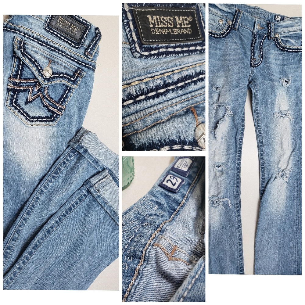 MISS ME|DENIM BRAND|SIZE:29|DISTRESSEDLOOK